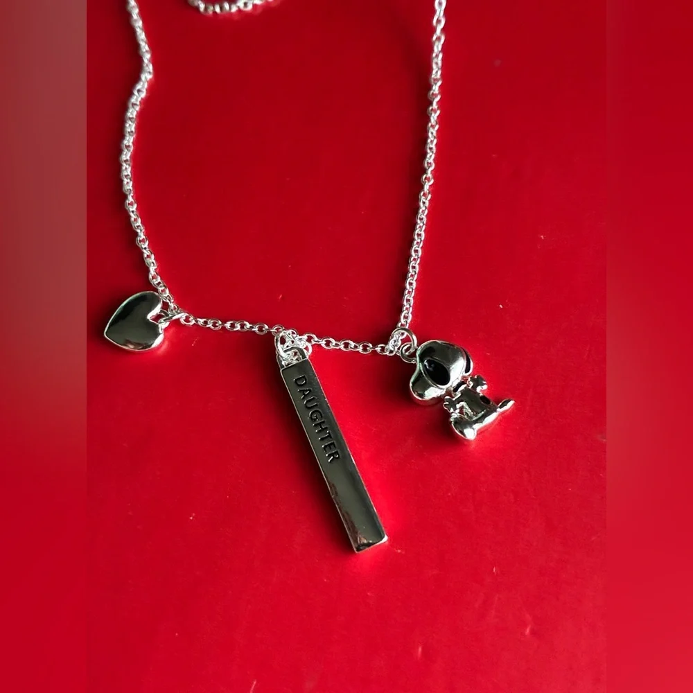 Peanuts Silver Necklace Set with Snoopy Charms - Picture 16 of 16
